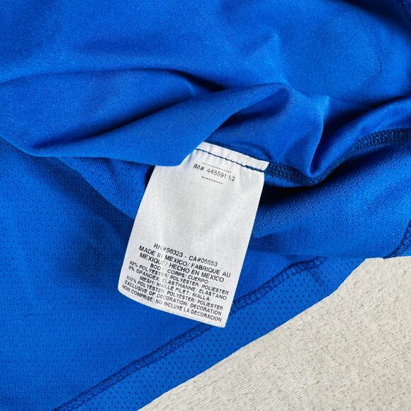 Nike Pro Combat Shirt Men's Large Blue Dri-Fit Compression Activewear Sports - Picture 6 of 11